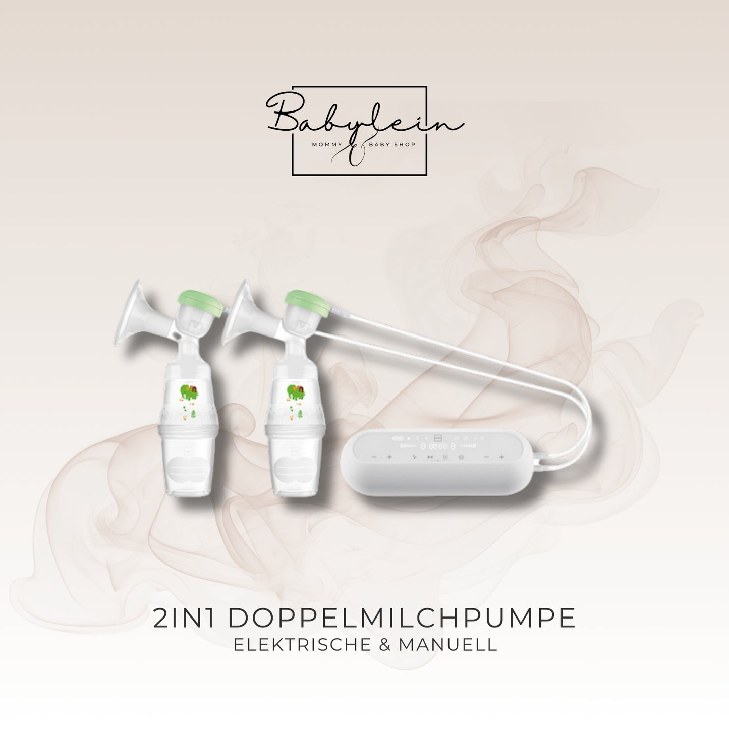 2in1 Doppelmilchpumpe | elektrisch & manuell