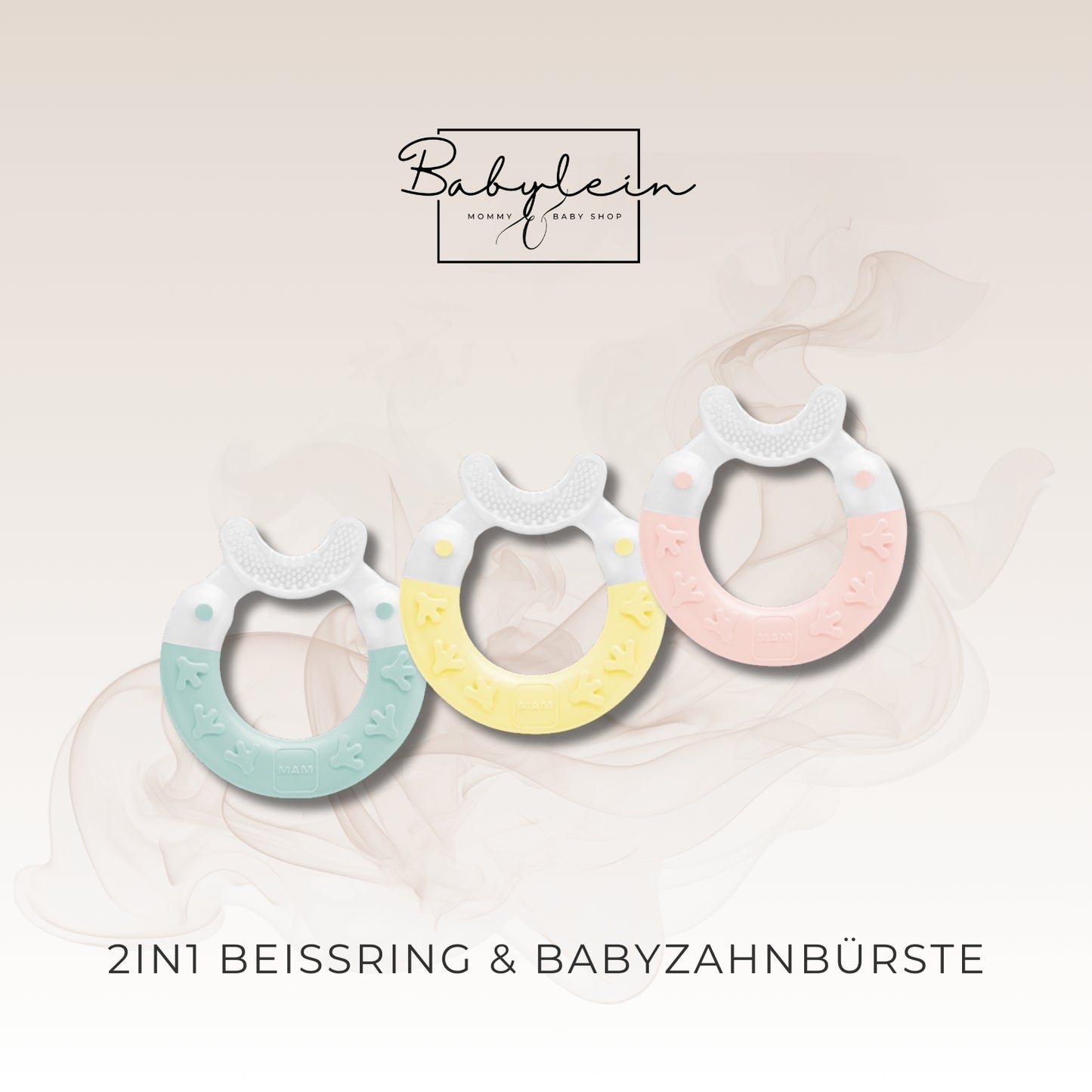 2in1 Beissring & Babyzahnbürste